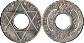 BRITISH WEST AFRICA. 1/10 Penny, 1946-KN. Kings Norton mint. PCGS SPECIMEN-64.
KM-20. A flashy and attractive example of the type.
Estimate: $50.00-...