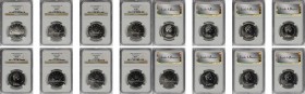 CANADA. Group of Voyageur Dollars (13 Pieces), 1975-87. Ottawa Mint. All NGC Certified.
A highly pleasing run of Gems in specimen quality each offeri...