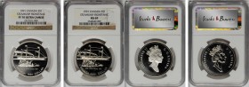 CANADA. Duo of Steamship Frontenac Dollars (2 Pieces), 1991. Both NCG Certified.
1) PROOF-70 Ultra Cameo. KM-1793 2) MS-69. KM-179.
Estimate: $50.00...