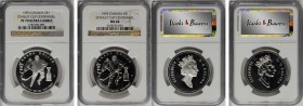 CANADA. Duo of Stanley Cup Centennial Dollars (2 Pieces), 1993. Both NGC Certified.
1) PROOF-70 Ultra Cameo. KM-235. 2) MS-68. KM-235.
Estimate: $50...