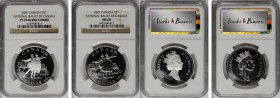 CANADA. Duo of National Ballet Dollars (2 Pieces), 2001. Both NGC Certified.
1) PROOF-70 Ultra Cameo. KM-414. 2) MS-68. KM-414.
Estimate: $50.00- $1...