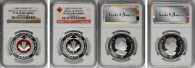 CANADA. Duo of Medal of Bravery Dollars (2 Pieces), 2006. Both NGC Certified.
1) Enameled. PROOF-69 Ultra Cameo. KM-656a. 2) PROOF-10 Ultra Cameo. MK...