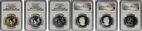 CANADA. Trio of War of 1812 Dollars (3 Pieces), 2012. All NGC Certified.
1) Partly Gilt. PROOF-70 Ultra Cameo. KM-1225a. 2) PROOF-70 Ultra Cameo. KM-...
