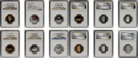 CANADA. Septet of Loon Dollars (6 Pieces), 1996-2012. All NGC Certified.
1) 1996. PROOF-70 Ultra Cameo. KM-186. 2) 2004. Lucky Loonie Colorized. PROO...