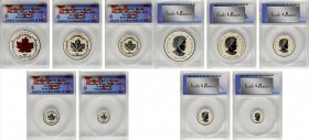 CANADA. Silver Maple Leaf Proof Set (5 Pieces), 2015. All ANACS Certified.
1) 5 Dollars. ANACS PROOF-70 Deep Cameo. KM-unlisted. 2) 4 Dollars. ANACS ...