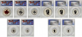CANADA. Silver Maple Leaf Proof Set (5 Pieces), 2015. All ANACS Certified.
1) 5 Dollars. ANACS PROOF-70 Deep Cameo. KM-unlisted. 2) 4 Dollars. ANACS ...