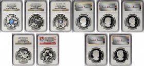 CANADA. Quintet of Hologramed 15 Dollars (5 Pieces), 2011-2015. All NGC PROOF-70 Ultra Cameo Certified.
1) 2011, Maple of Happiness. KM-1152. 2) 2012...