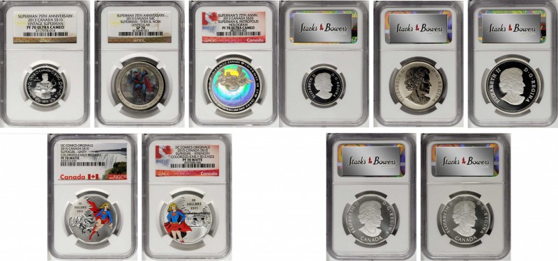 CANADA. Quintet of Superhero Issues (5 Pieces), 2013-15. All NGC Certified.
1) ...