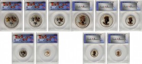 CANADA. Silver Maple Leaf Proof Set (5 Pieces), 2016. All ANACS Certified.
1) 5 Dollars. ANACS PROOF-70 Deep Cameo. KM-unlisted. 2) 4 Dollars. ANACS ...