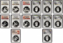 CANADA. Septet of 15 Dollars (7 Pieces), 2010-16. All NGC PROOF-70 Ultra Cameo Certified.
1) 2010, Year of the Tiger. KM-1032. 2) 2011, Year of the R...