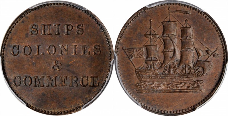 CANADA. Prince Edward Island. Copper Commerce Token, ND (ca. 1835). PCGS MS-62 B...