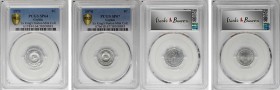 CEYLON. Duo of Cent & 2 Cents (2 pieces), 1970 & 1971. Both PCGS Gold Shield Certified.
Two Ceylonese minors, as follows: 1) 1970 Cent, KM-127, PCGS ...