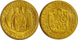 CZECHOSLOVAKIA. Ducat, 1933. Kremnica Mint. PCGS MS-66.
Fr-2; KM-8. A moderately struck and softly lustrous Ducat with medium honey golden tone. A fe...