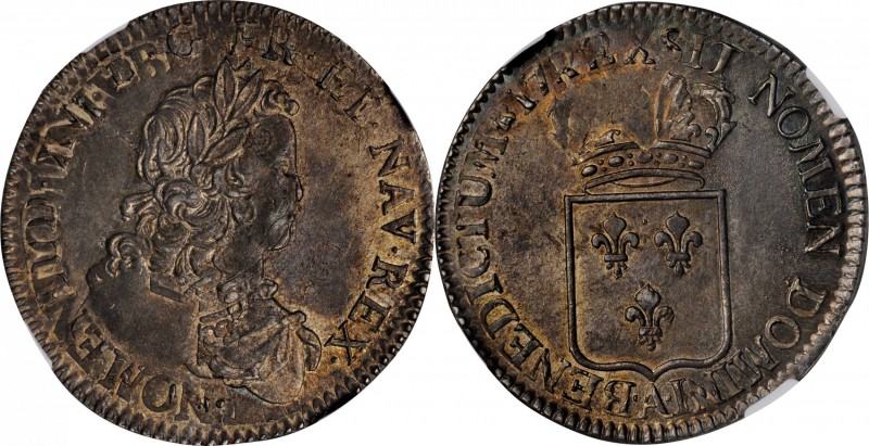 FRANCE. Ecu, 1722-A. Paris Mint. Louis XV. NGC AU-58.
Dav-1328; KM-459.1; Gad-3...