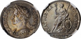 GREAT BRITAIN. Silver Farthing Pattern, 1665. London Mint. Charles II. NGC PROOF-64.
KM-PnR33; P-407. A stunning example of this RARE pattern issue, ...