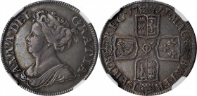 GREAT BRITAIN. Shilling, 1711. London Mint. Anne. NGC VF-35.
S-3618; KM-533.2; ESC-1158. A pleasing shilling with mark-free fields and uniform, dark ...