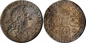 GREAT BRITAIN. 'South Sea Company' Shilling, 1723. London Mint. George I. NGC MS-64.
S-3647; KM-539.3. Designed with 'SS C' in the reverse angles to ...