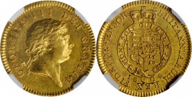 GREAT BRITAIN. 1/2 Guinea, 1804. London Mint. George III. NGC AU-58.
S-3737; Fr-364; KM-651. A hint of handling, but an otherwise pleasing and lustro...