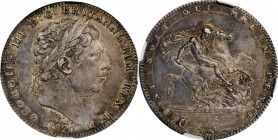 GREAT BRITAIN. Crown, 1820/19 Year LX. London Mint. George III. NGC AU-53.
S-3787; KM-675. A deeply toned, fully original Crown. Evidence of the over...