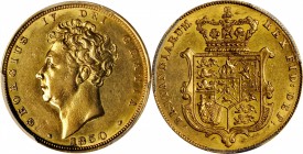 GREAT BRITAIN. Sovereign, 1830. London Mint. George IV. PCGS Genuine--Tooled, AU Details Gold Shield.
Fr-377; S-3801; KM-696. A well struck gold coin...