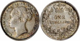 GREAT BRITAIN. Shilling, 1874. London Mint. Victoria. PCGS MS-63 Gold Shield.
S-3906A; KM-734.2. Die #10 below wreath. A lustrous Shilling with light...