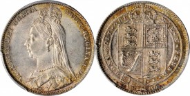 GREAT BRITAIN. Shilling, 1890. London Mint. Victoria. PCGS MS-63 Gold Shield.
S-3927; KM-774. A lustrous, choice, and mostly steel gray example, pres...