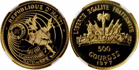 HAITI. 500 Gourdes, 1977. NGC PROOF-69 Cameo.
KM-142. A commemorative issue, struck upon the 20th anniversary of the founding of the European Common ...