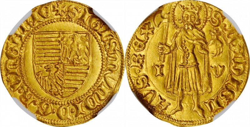 HUNGARY. Goldgulden, ND (1387-1437). Sigismund. NGC MS-63.
Fr-8; Huszar-572; Re...