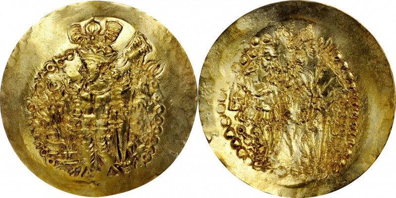 INDIA. Kushano-Sassanian. Bahram I Kushanshah (ca. A.D. 335-370). AV Dinar (7.91...