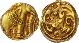 INDIA. Gangas of Talakad. Pagoda, ND (ca. 1100-1327). PCGS MS-62 Gold Shield.
Fr-288; Mitch-702. A pleasing example in Mint State, this piece offers ...