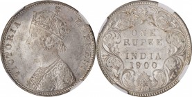 INDIA. Rupee, 1900-B. Bombay Mint. Victoria. NGC MS-62.
KM-492. A lustrous and untoned rupee.
Estimate: $125.00 - $175.00