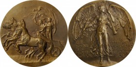 OLYMPIC MEDALS. GREAT BRITAIN. London Olympics Dignitaries and Officials Bronze Medal, 1908. MINT STATE.
50.85 mm. Gadourey-2. Possessing rich "bronz...