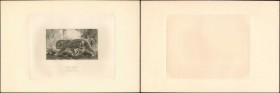 BELGIAN CONGO. Banque Du Congo Belge. 50 Francs, 1941-52. P-16. Vignette Back Proof. Uncirculated.
A vignette back proof for the 50 Franc Belgian Con...