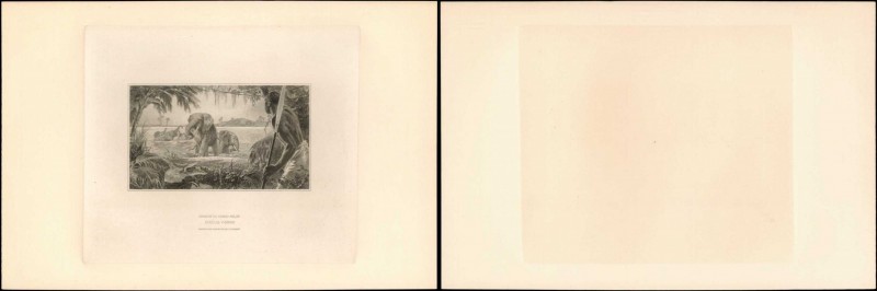 BELGIAN CONGO. Banque Du Congo Belge. 500 Francs, ND. P-18A. Back Vignette Proof...