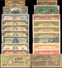 CUBA. Mixed Banks. 1 to 100 Pesos, Mixed Dates. P-Various. Fine to About Uncirculated.
17 pieces in lot. Included are notes form the Banco Nacional d...