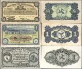 ISLE OF MAN. Mixed Banks. 1 Pound, 1957-60. P-6, 19 & 23Ab. Fine to About Uncirculated.
3 pieces in lot. Included are P-6d 1 Pound, which does have a...