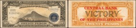 PHILIPPINES. Central Bank of The Philippines. 20 Pesos, ND (1949). P-121a. Very Fine.
A Victory series issued 20 Pesos note, seen with red Central Ba...