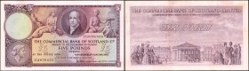 SCOTLAND. Commercial Bank of Scotland Limited. 5 Pounds, 1955. P-333. Very Fine.
Wide margins are found on this 5 Pound Scottish note.
Estimate: $80...