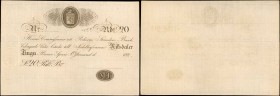 SWEDEN. Riksens Standers Bank. 20 Riksdaler, 182x. P-Unlisted. Extremely Fine.
Excellent embossing stands out on this Swedish local issue note.
Esti...