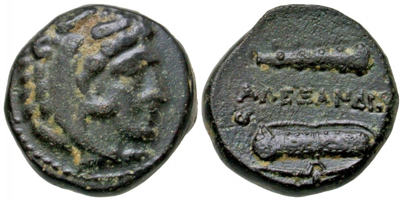 Macedonian Kingdom. Alexander III the Great. 336-323 B.C. AE 18 "Unit" (17.9 mm,...
