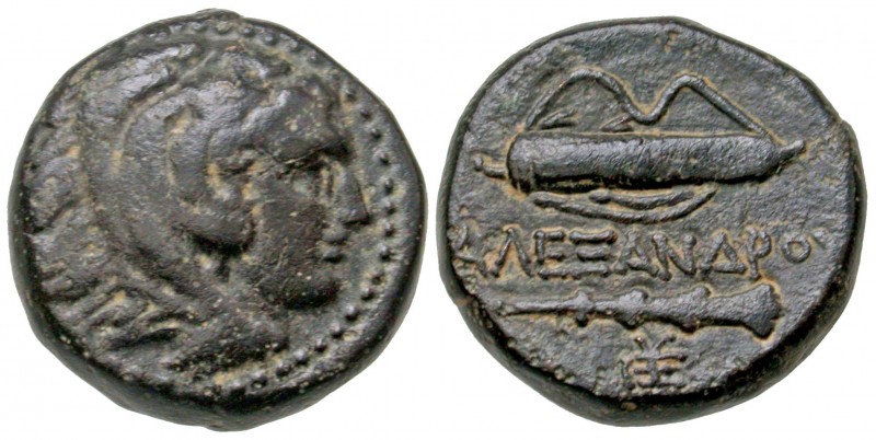 Macedonian Kingdom. Alexander III the Great. 336-323 B.C. AE 18 "unit" (17.8 mm,...