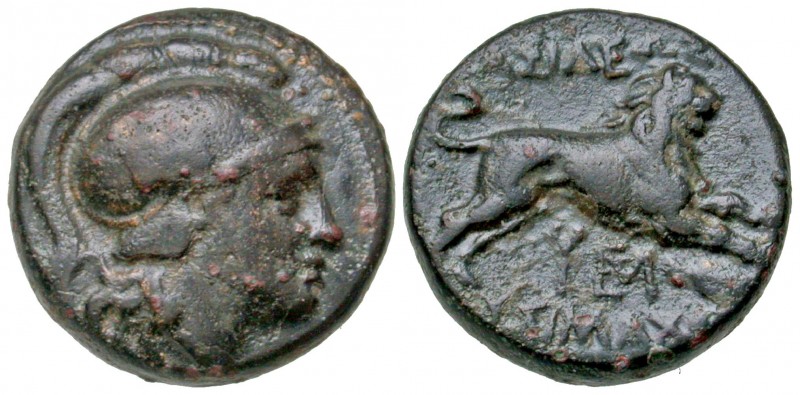 Thracian Kingdom. Lysimachos. As King, 306-281 B.C. AE 17 (16.7 mm, 4.83 g, 1 h)...