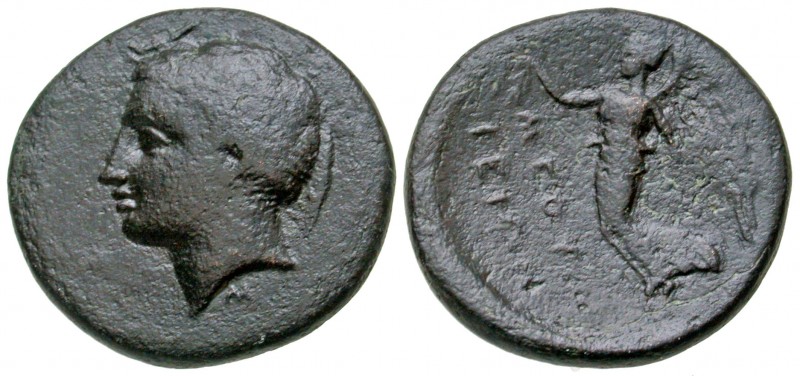 Thessaly, Methylion. Maliens or Malians. Ca 340 B.C. AE 19 dichalcon (19.26 mm, ...