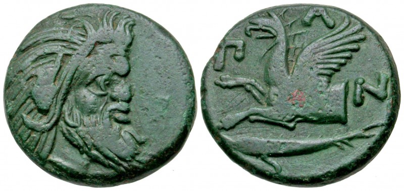 Tauric Chersonesos, Pantikapaion. Ca. 310-304 B.C. AE 22 (20.5 mm, 6.84 g, 11 h)...
