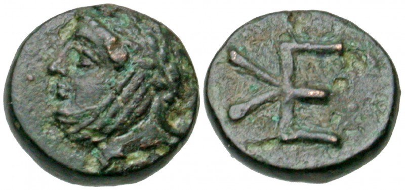 Troas, Kebren. Civic issue. 400-310 B.C. AE 9 assarion (8.78 mm, .71 g, 7 h). Yo...