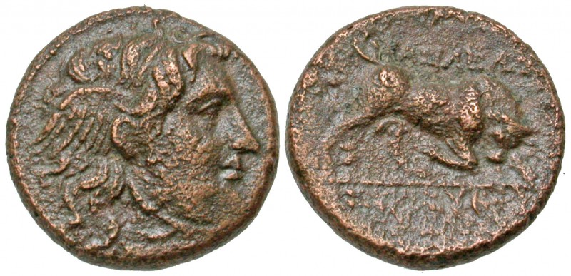 Seleukid Kingdom. Seleukos I Nikator. 312-281 B.C. AE 14 (14.1 mm, 2.38 g, 12 h)...