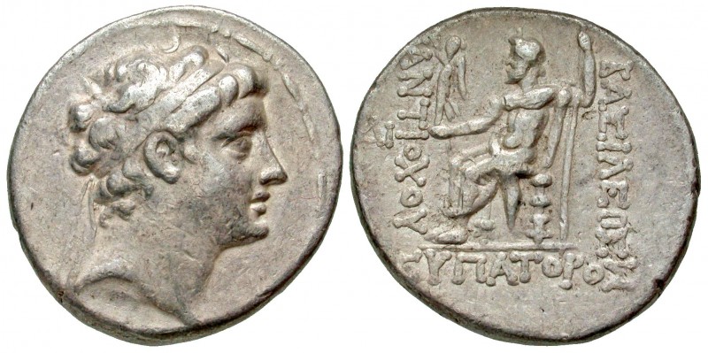 Seleukid Kingdom. Antiochos V Eupator. 164-162 B.C. AR tetradrachm (29.9 mm, 16....