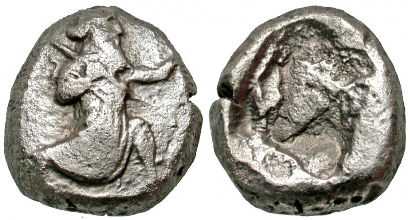 Achaemenid Kingdom. Darios I to Xerxes II. Ca. 485-420 B.C. AR siglos (14.4 mm, ...