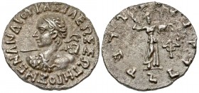 Graeco-Baktrian Kingdom. Menander I. Ca. 165/55-130 B.C. AR drachm. Indian standard drachm.