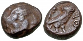 Philistia, Gaza. 5th-4th Century B.C AR drachm. Imitating Athens.